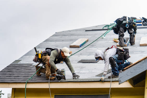 Professional Roofing technician working in Camillus, NY